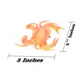thumbnail image 2 of Orange Crab With Maroon Stripes Hollow Soft Plastic 5 12Inches Wide Across Legs F3481 B125, 2 of 7
