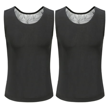 

Dqueduo Waist Trainer for Women 2PCMen Solid Bodybuilding Sports Sweat Absorption Silver Coating Vest Corset Top Shapewear for Women Tummy Control on Clearance