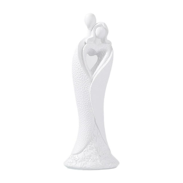 Estatua de pareja Figura de pareja Colección decorativa Adorno de escritorio abstracto para pararse