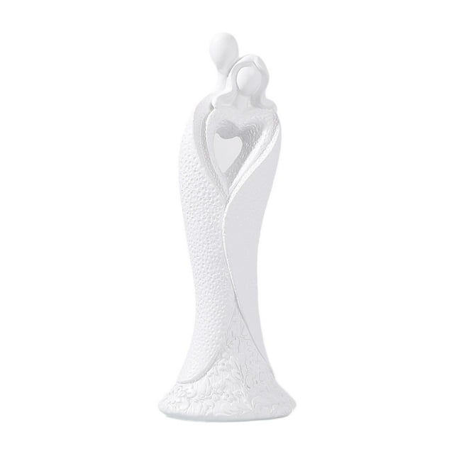 Estatua de pareja Figura de pareja Artesanía coleccionable Adorno de escritorio romántico para pararse