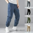 thumbnail image 6 of CENL Men Casual Pants Jogger Trousers Multi Pockets Slim-fit Streetwear Pant Fashion, 6 of 9