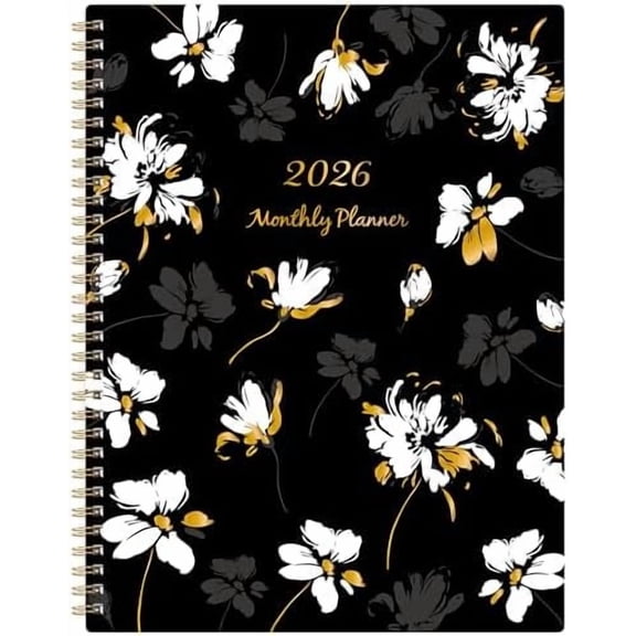 2026 Monthly Planner - 2026 Planner from Jan. 2026 - Dec. 2026, 2026 Monthly Calendar with Tabs, Inner Pocket, 8.5" x 11"$$Office