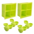 thumbnail image 2 of Set Moldes para Hielos Silicón 4 Piezas, Verde, 2 of 11