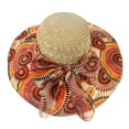 thumbnail image 1 of Women's Sun Protection Beach Cap Patchwork Breathable Fisherman Hat Sun Hat, 1 of 9