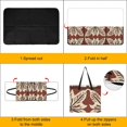 thumbnail image 4 of Bohemian Pattern Waterproof Picnic Blanket with Foldable Zipper, Suitable for Outdoor Use, Suitable for Travel, Camping, Beaches, Parks, Grasslands, Picnic Blanket Accessories, 4 of 8