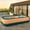 Orange, variant on QuanTara Family Inflatable Swimming Pool – Large Backyard Lounge Pool for Adults – Durable PVC with Leak-Proof Valves