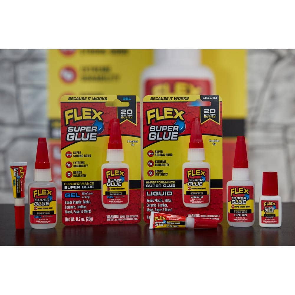 Flex Super Glue Gel 3g 2-Piece (8-Pack)