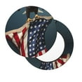 thumbnail image 2 of Naloa American Flag Round Bar Stool Cushion Cover 12-14 inch, Fits Kitchen, Office, Restaurant Chairs - {sizeName}14 inch, 2 of 7