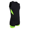 thumbnail image 1 of para Hombre, Camiseta de , Chaleco Sin , Camiseta con Pantalones Cortos, Conjunto de Mallas, ropa para deportiva Libre, Tra 3XL Fluo Green Black, 1 of 9