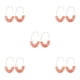 thumbnail image 2 of Sonducket 1 par de pendientes estilo simple en forma de U estampado de leopardo adornos acrílicos universales accesorio de moda para chicas adolescentes Rosa 5piezas Sonducket CBP234280, 2 of 6