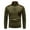 Army Green, variant on Honeeladyy Long Sleeve V-Neck Tops,Men's Autumn And Winter Half Zip Pocket Fashion Leisure Time Solid Color Splicing Sweater Coat