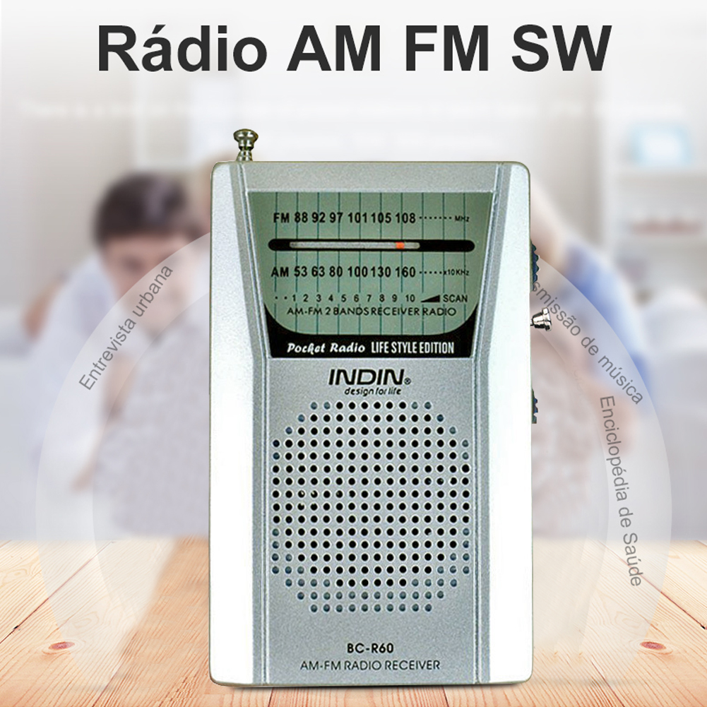 Acemonster Portable Radio Am Fm Transistor Radio With Loud Speaker Headphone Jack 2aa Battery