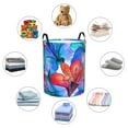 thumbnail image 6 of Bingfone Bright Flowers Waterproof Foldable Laundry Hamper Bucket With Handles For Storage Bin,Clothes Hamper (Small), 6 of 8