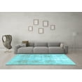 thumbnail image 3 of Ahgly Company Indoor Rectangle Persian Light Blue Traditional Area Rugs, 8' x 12', 3 of 4