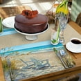 thumbnail image 7 of CounterArt "Beach View" 4 Pack Reversible Flexible Plastic Tabletop Placemats, 7 of 7