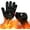 Black, variant on Upgraded Triple-Layer BBQ Gloves Heat Resistant for Grill & Oven, Cut-Resistant and Non-Slip Kitchen Cooking Gloves for Barbecue, Frying, Baking