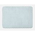 thumbnail image 1 of Blue Nautical Bath Mat, Print of Minimalist Geometric Boats with Flag Oceanic Items Waves, Plush Bathroom Decor Mat with Non Slip Backing, 29.5" X 17.5", Blue Paprika and White, by Ambesonne, 1 of 2