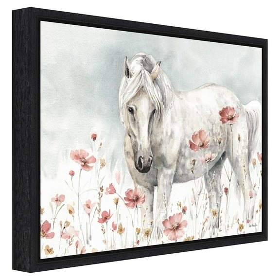 Amanti Art Canvas Art Framed Wild Horses II