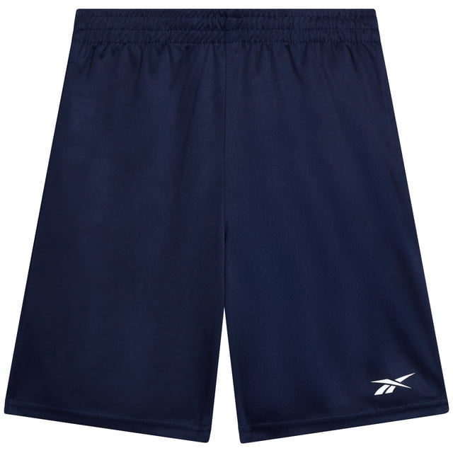 Shorts de básquet para niño Reebok talla 8 azul marino, livianos