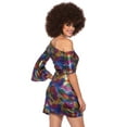 thumbnail image 2 of Leg Avenue Women's Disco Doll Groovy Dress 70s Halloween Costume, 2 of 4