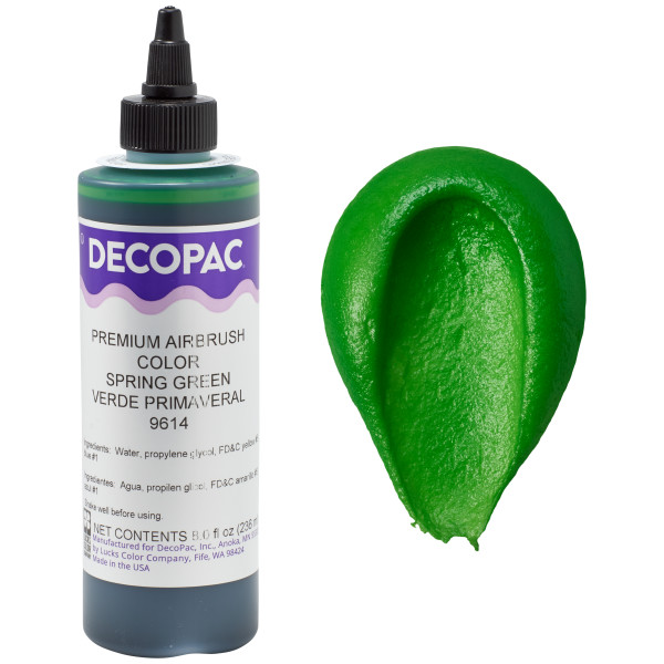 Spring Green Premium Food Airbrush Color, 8oz