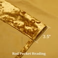 thumbnail image 5 of Lapalife Luxury Crushed Velvet Curtains 2 Panel Set, Room Darkening Velvet Rod Pocket Window Drapes for Living Room Bedroom, 55"x 88", Gold, 5 of 7