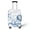 Wave Tentacle Print, variant on HELLHERO Clover Hearts Pattern Soft Luggage Cover Polyester Durable Travel Baggage Cover Breathable Suitcase Protective Cover for Family