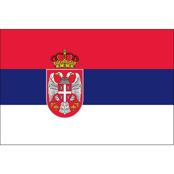 Serbia 2' x 3' Indoor Polyester Flag