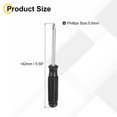 thumbnail image 2 of Uxcell 4pcs Mini Phillips Screwdriver 5.0mm 142mm Length Micro Precision Cross Head Screw Driver with Non-Slip Black Handle for Watch Eyeglasses Electronics Small Appliances Repair, 2 of 6