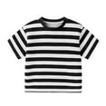 thumbnail image 4 of Zanarzt Toddler Boy Summer Tee Shirts Boys Shirts Short Sleeve Shirts for Boys Cotton T Shirts Kids Toddler Tshirts Tees Clothes Summer Tops Black,3-4 Years, 4 of 4