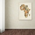 thumbnail image 2 of Trademark Art 'Africa Text Map' Canvas Art by Michael Tompsett, 2 of 3