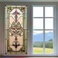 thumbnail image 3 of Stained Glass Window Privacy Film,Vintage Rainbow Window Film Static Cling Non-Adhesive Window Clings Decorative Glass Decal for Home Office, 17.7"x39.4", 3 of 5