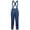 Blue Gray, variant on Mens Ski Bib Pants, Waterproof Windproof with Detachable Suspenders Black Camouflage S