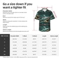 thumbnail image 5 of Sikiie Abstract Geometric Shark Print Men's Hawaiian Shirt, Summer Beach Button Pocket Short Sleeve T-Shirt,Medium, 5 of 7