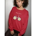 thumbnail image 2 of Daisy Bicycle Spring Air Sweatshirt Women -Image by Shutterstock, Female Small, 2 of 4