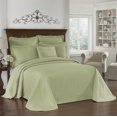thumbnail image 1 of HISTORIC CHARLESTON King Charles Modern Farmhouse Floral Matelasse Colcha 100% algodón Ropa de cama transpirable Full/Queen Sage, 1 of 1