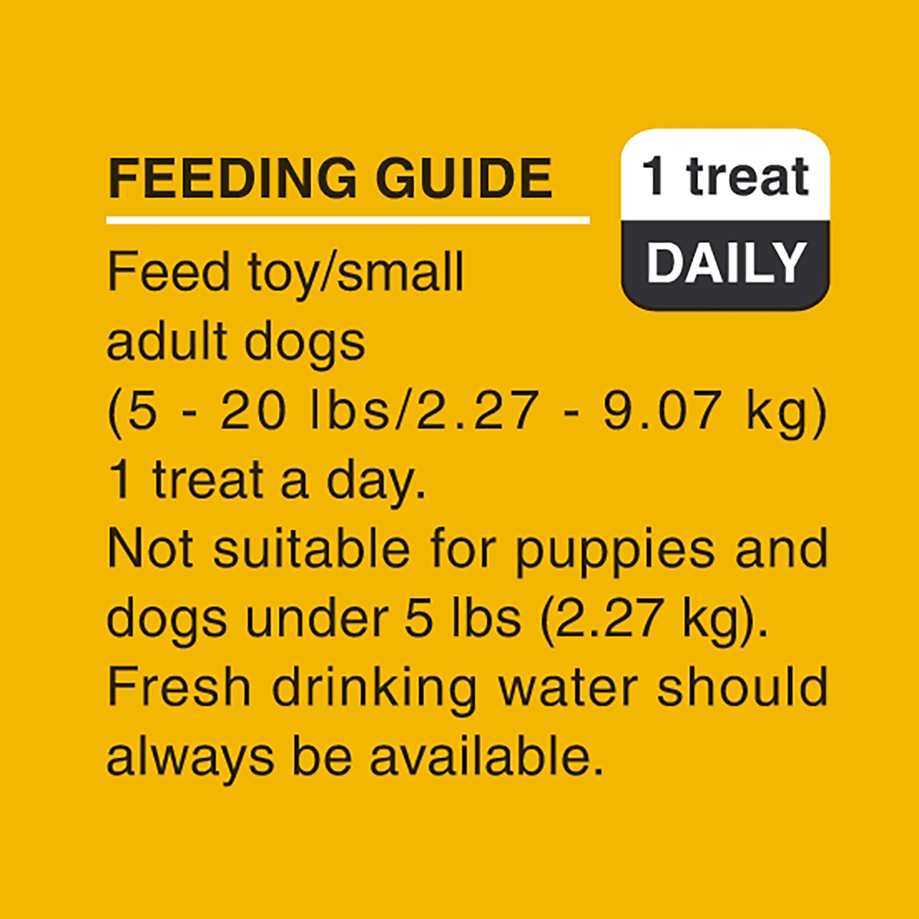 PEDIGREE DENTASTIX Toy/Small Dental Dry Dog Treats Fresh - 5.26 oz. Pack (21 Treats)