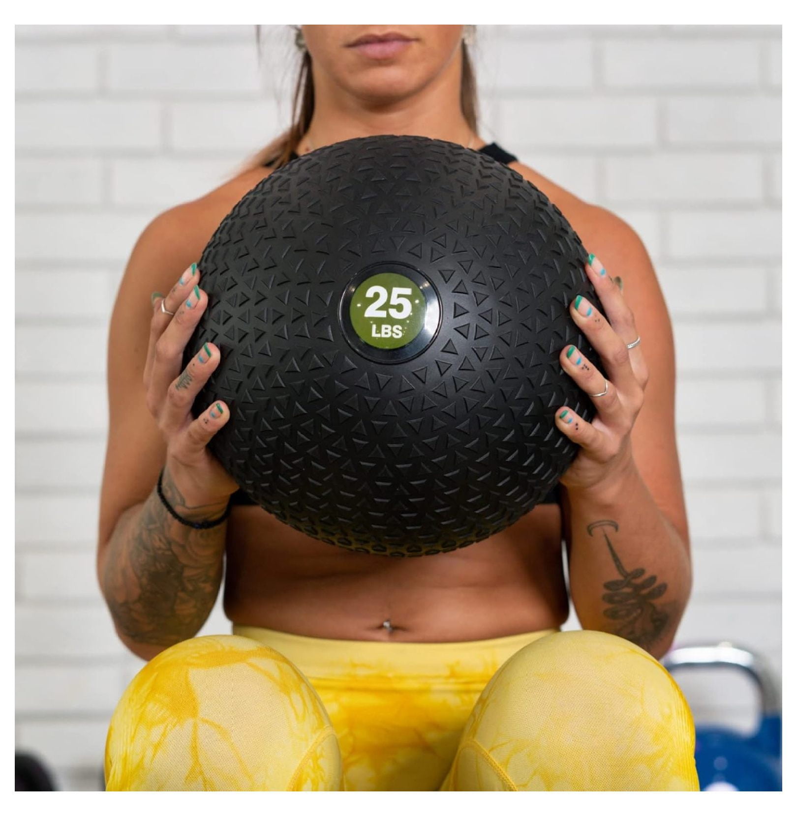 Weighted Medicine Slam - Exercise with Easy Grip Textured Surface
