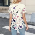 thumbnail image 2 of Petite Scrubs for Women,Unisex Medical Scrub Tops Long Sleeve with Side Pockets - Floral Print Workwear for Nurses - Pink - XXXXL, 2 of 3