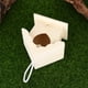 thumbnail image 4 of Nido de pájaro de madera, nido colgante de madera para pájaros, nido con forma de casa para pájaros, lugar donde viven los pájaros, 4 of 7