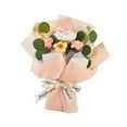 thumbnail image 4 of Flores de punto, flores de punto, decoración del hogar, hechas a mano, decorativas, para el Día de la Madre. Rosa, 4 of 9