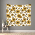 thumbnail image 2 of Balery Sunflowers and Bees Pattern Tapestry 60x51 Inches - Large Wall Hanging Tapestry for Bedroom, Living Room, Dorm Decor - Artistic and Aesthetic Room Decor, 2 of 9