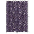 thumbnail image 2 of Sweet Jojo Designs Boho Floral Wildflower Plum Purple Girl Fabric Shower Curtain, 2 of 6