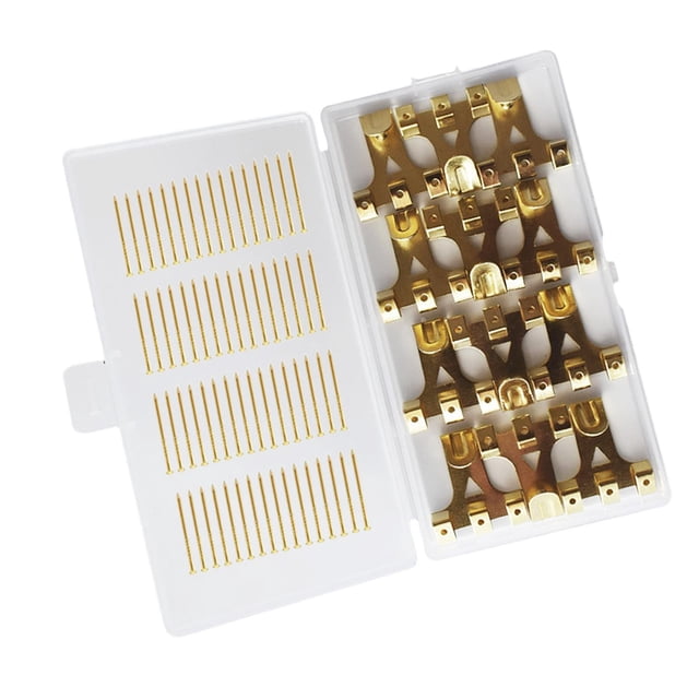 veasfak 20PCS Picture Hangers with Nails Wall Mounted Hooks for Photo Frame Hanger Hooks
