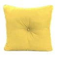 thumbnail image 3 of Jordan Manufacturing 23.5" x 24" Canvas Butter Yellow Solid Square Tufted Outdoor Deep Seat Chair Back Cushion with Fabric Button, 3 of 9