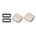 thumbnail image 4 of Conector de enchufe tipo C, placa de hundimiento 24P, 1,4 IPX7, enchufe hembra impermeable con anillos impermeables, 2 uds., 4 of 8