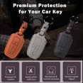 thumbnail image 7 of Key Fob Cover Compatible with Toyota Camry RAV4 Highlander Hatchback Corolla Avalon C-HR Prado Prius GT86 4Runner 2019-2024 3 Button Keychain Case Holder Protector,2 Buttons Black, 7 of 7