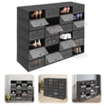 thumbnail image 3 of Shoe Boxes, 24 Pack Flip Top, Shoe Storage Box, Shoe Organizer, Large 13 x 9.05 x 5.5 Inch, Thickened PP, for Sneakers Heels Boots, 3 of 10