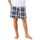 thumbnail image 4 of Pantalones cortos de pijama de cuadros casuales de verano para hombres con cintura elástica Inspire Chic 34 Azul Marrón, 4 of 6