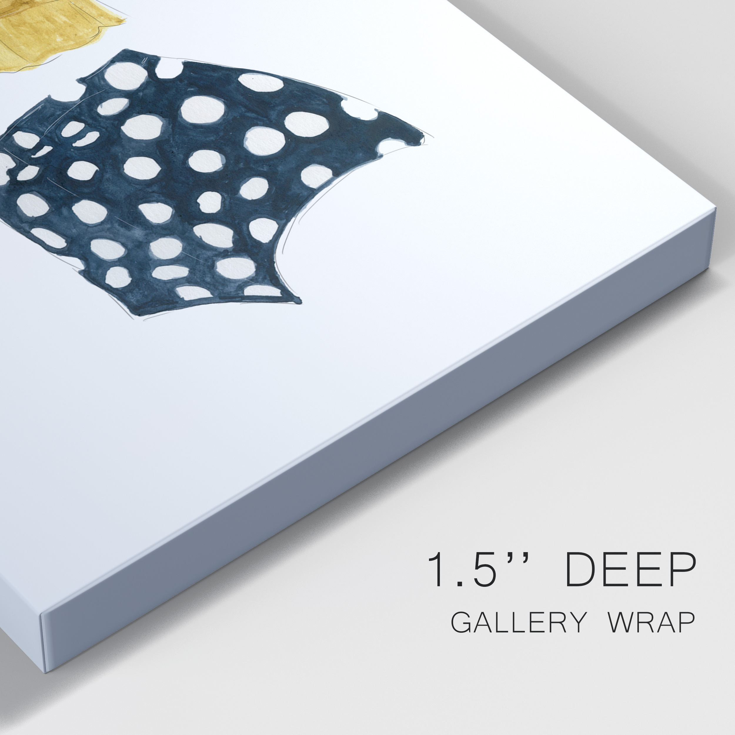 Vintage Swimwear IV Premium Gallery Wrapped Canvas - Ready to Hang - 8 x 12